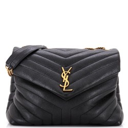 Loulou Shoulder Bag Matelasse Chevron Leather Medium