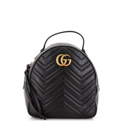 GG Marmont Backpack Matelasse Leather Small