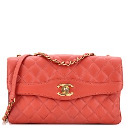 Daily Companion Coco Vintage Flap Bag Quilted Lambskin Large