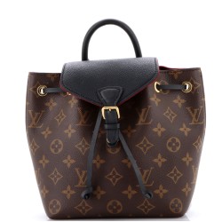 Montsouris NM Backpack Monogram Canvas with Leather BB