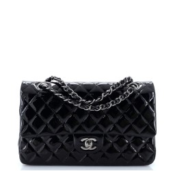 Classic Double Flap Bag Quilted Patent Medium