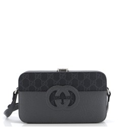 Padlock Interlocking G Crossbody Bag GG Coated Canvas and Leather Mini