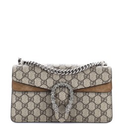 Dionysus Bag GG Coated Canvas with Crystal Embellished Metal Small