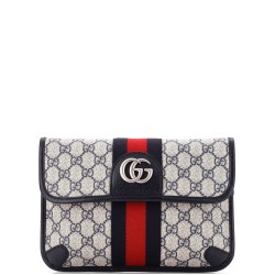 Ophidia Flap Belt Bag GG Coated Canvas