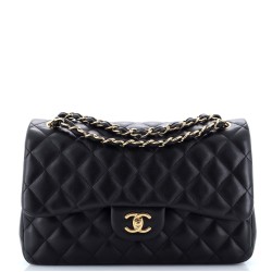 Classic Double Flap Bag Quilted Lambskin Jumbo