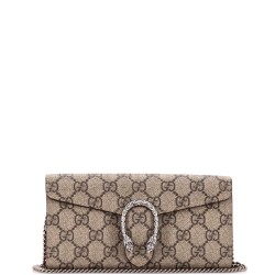 Dionysus Chain Wallet GG Coated Canvas Long