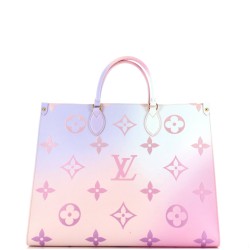 OnTheGo Tote Spring in the City Monogram Giant Canvas GM