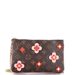 Double Zip Pochette Limited Edition Blooming Flowers Monogram Canvas
