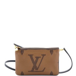 Double Zip Pochette Reverse Monogram Giant