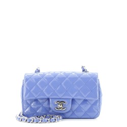 Classic Single Flap Bag Quilted Patent Mini