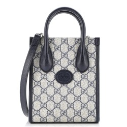 Interlocking G Patch Tote GG Coated Canvas Mini