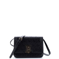 TB Flap Bag Monogram Embossed Leather Small