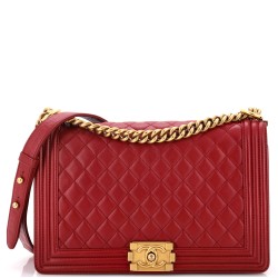 Boy Flap Bag Quilted Lambskin New Medium