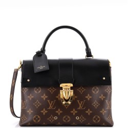 One Handle Flap Bag Monogram Canvas and Leather MM