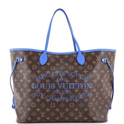 Neverfull Tote Limited Edition Ikat Monogram Canvas with Leather GM