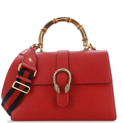 Dionysus Bamboo Top Handle Bag Leather Large