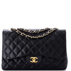 Classic Single Flap Bag Quilted Lambskin Jumbo