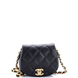 Coco Mail Clutch with Chain Quilted Calfskin Mini