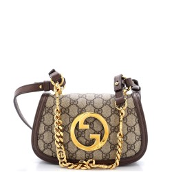Blondie NM Chain Flap Bag GG Coated Canvas Small