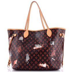 Neverfull NM Tote Limited Edition Grace Coddington Catogram Canvas MM