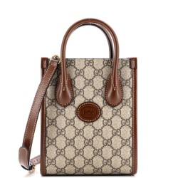 Interlocking G Patch Tote GG Coated Canvas Mini