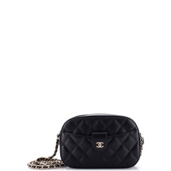 Slip Pocket Camera Case Bag Quilted Caviar Mini