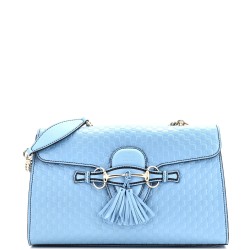 Emily Chain Flap Bag Microguccissima Leather Medium