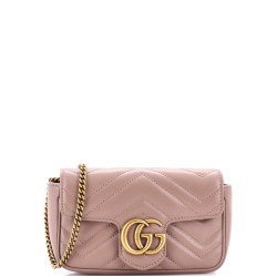 GG Marmont Flap Bag Matelasse Leather Super Mini