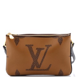 Double Zip Pochette Reverse Monogram Giant