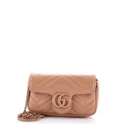 GG Marmont Flap Belt Bag Matelasse Leather