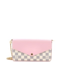 Felicie Pochette Damier and Leather