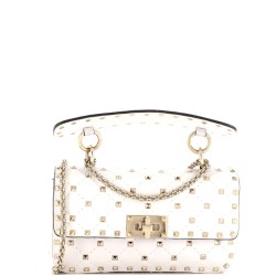 Rockstud Spike Flap Bag Quilted Leather Small