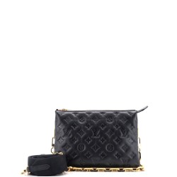 Coussin Bag Monogram Embossed Lambskin PM