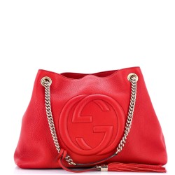 Soho Chain Strap Shoulder Bag Leather Medium