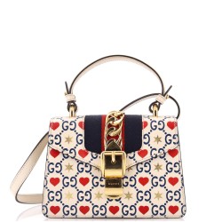 Sylvie Top Handle Bag Limited Edition Valentines GG Printed Leather Mini