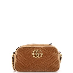 GG Marmont Shoulder Bag Matelasse Velvet Small