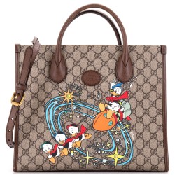 Disney Donald Duck Convertible Tote Printed GG Coated Canvas Medium