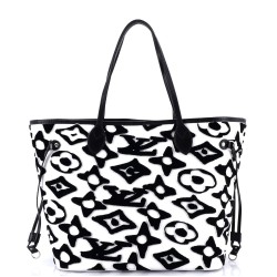 Neverfull NM Tote Limited Edition Urs Fischer Tufted Monogram Canvas MM