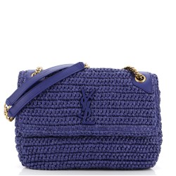 Niki Chain Flap Bag Raffia Medium