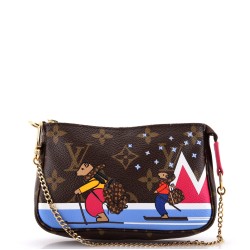 Pochette Accessoires Limited Edition Christmas Animation Monogram Canvas Mini