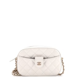 Camera Case Bag Quilted Caviar Mini