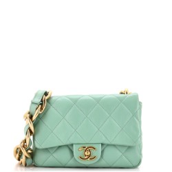 Funky Town Flap Bag Quilted Lambskin Small