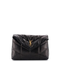 LouLou Puffer Clutch Leather Small
