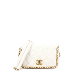 Chain Around Multi Chain Full Flap Bag Quilted Caviar Mini