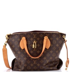 Flower Zipped Tote Monogram Canvas MM