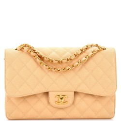 Classic Double Flap Bag Quilted Caviar Jumbo
