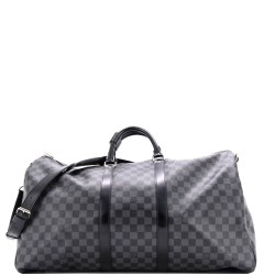 Keepall Bandouliere Bag Damier Graphite 55