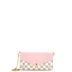 Felicie Pochette Damier and Leather