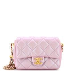 My Perfect Adjustable Chain Flap Bag Quilted Iridescent Caviar Mini