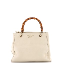 Bamboo Shopper Tote Leather Small